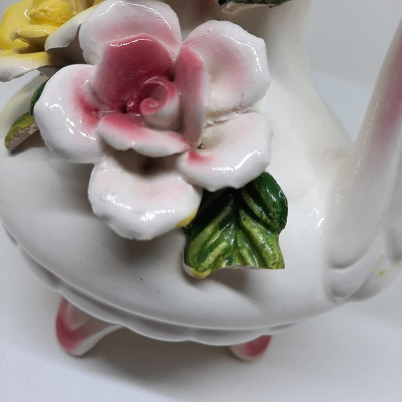 5 For $20.00 Vintage Decorative Pitcher Pink, Blue and Yellow flowers - Picture 10 of 14
